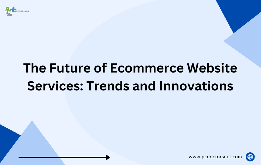 this image is about the future of ecommerce website services trends and innovations