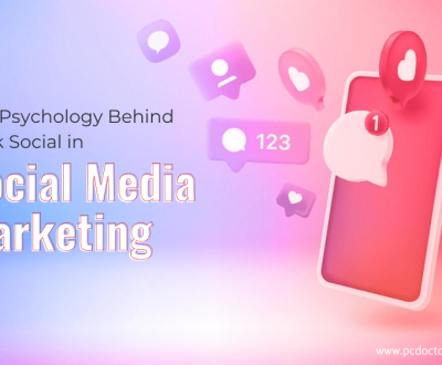 Social media Likes, chats, followers coming out from a phone