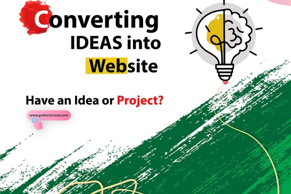 converting ideas into website